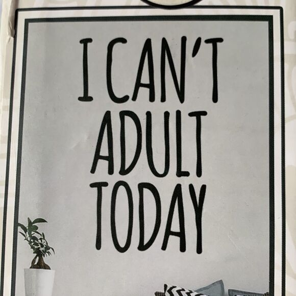 NIP Wall Art Black Vinyl Application Kit “I CANT ADULT TODAY” 26” x 18.5” - Picture 5 of 9